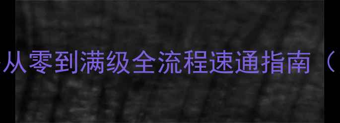 图片 Solgard保姆级新手攻略从零到满级全流程速通指南（附隐藏任务+装备推荐）