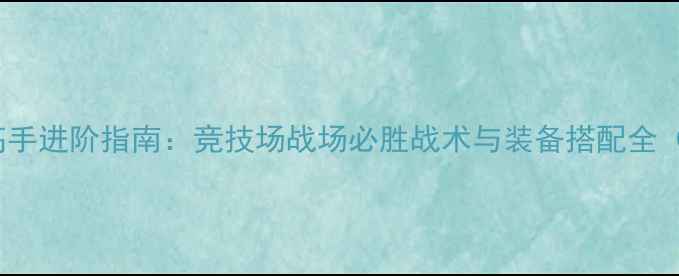 图片 剑网3PVP高手进阶指南：竞技场战场必胜战术与装备搭配全（最新版）2