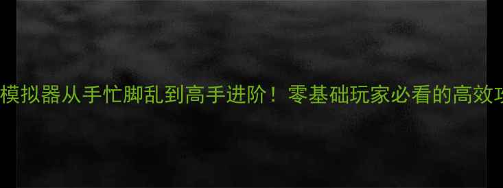图片 飞行模拟器从手忙脚乱到高手进阶！零基础玩家必看的高效攻略2